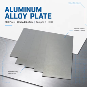 Panel de Chapa Metálica Plana Recubierta de Aleación de Aluminio, Color Naranja Oscuro, Tempera Industrial O a H112 para Fabricación - Product Image 1