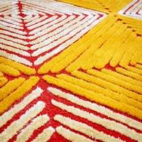 Tapis géométrique abstrait de grande taille pour hall d'hôtel, salon et chambre à coucher