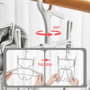 Best Seller Travel Storage Coat Hoodie Folding <b>Clothes</b> <b>Rack</b> for Sweaters Multi-functional <b>Clothes</b> Stand Foldable Laundry Hanger - Product Image 6