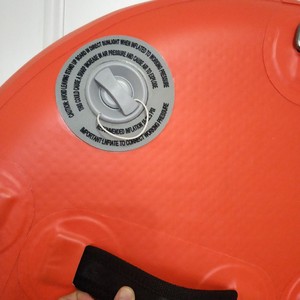 Tabla de Rescate Acuática Inflable de PVC para Buceo, 175*95cm, Tabla de Rescate con Bomba Manual y Aleta Desmontable para Salvavidas - Product Image 3