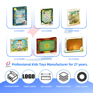 Chengji bébé tablette jouet apprentissage tactile ordinateur début éducatif anglais étude multifonctionnel bébé tablette avec lumière et musique - Product Image 4