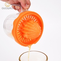 Presse-fruits manuel Portable en plastique, presse-citron orange agrumes avec bol