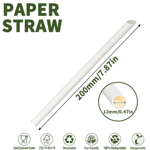 Pailles à boire <span class=keywords><strong>en</strong></span> papier de haute qualité et durables avec une <span class=keywords><strong>construction</strong></span> écologique sans plastique - Product Image 4