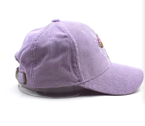 Casquettes de baseball roses personnalisées avec logo brodé OEM, casquettes snapback en velours côtelé, ajustées, unisexes, pour le sport - Product Image 3