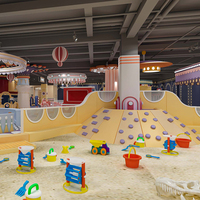 Projet de parc de jeux intérieur de marque, très rentable, conception commerciale personnalisée avec des matériaux plastiques, espace de divertissement