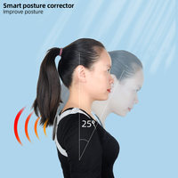 Wochuan Affichage LED Rappel de vibration intelligent Orthèse réglable du haut du dos Correcteur de posture intelligent pour hommes et femmes