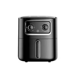 Friteuse à air électrique intelligente multifonctionnelle carrée moderne en plastique noir 10L avec bouton, grande capacité pour frites - Product Image 5