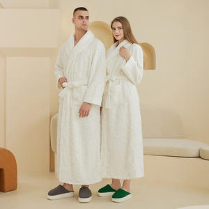 Peignoir moelleux de créateur de luxe pour femmes imprimé fleuri matériau polaire grand châle Robe de chambre colorée Robe de salon - Product Image 2