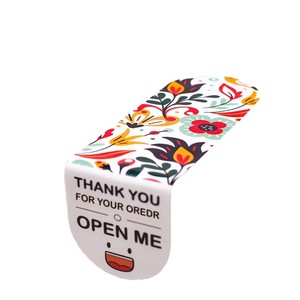 White Self Adhesive Bopp Film <b>Vinyl</b> <b>Glitter</b> Paper Roll Waterproof Custom Sticker Label Food Shipping - Product Image 3