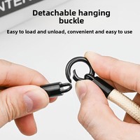 Cordon de sécurité multifonctionnel réglable/détachable 3-en-1 anti-perte pour téléphone portable, à porter en bandoulière/dos/col/poignet pour coque d'iPhone