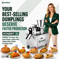 Machine à empanadas et pastels KONBRIT automatique avec moteur en cuivre pur, 4800 pièces/h, commerciale, intelligente, écran tactile PLC, DDP CE