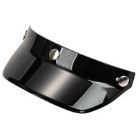 Visière de casque de moto rétro pour casques 3/4, 3 boucles, pare-soleil spécial, matériau polyuréthane et ABS