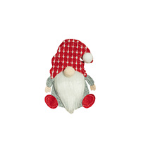 Adorables décorations de table de Noël en forme de gnome, mini Tomte Nisse en polyester, porte-couverts, chapeau tricoté rouge, sacs à couverts
