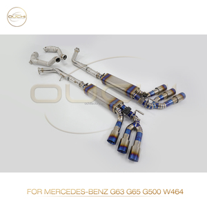 Système d'échappement en alliage de titane Ouchi Catback Downpipe pour Mercedes Benz 2018-2020 G500 G63 G65 W464 4.4T avec soupape de silencieux <span class=keywords><strong>Exha</strong></span> - Product Image 2