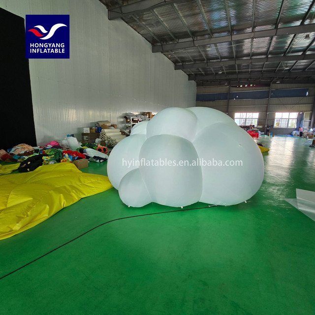 Event Party Decoration Hanging Props Inflatable Led Cloud Inflatable Stage Decoration