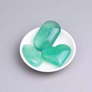 Piedra de la Palma de la Mano de Fluorita Verde Pulida al por Mayor, Piedra de la Preocupación, Cristal Curativo, Adorno Espiritual de Feng Shui, Decoración del Hogar - Product Image 2