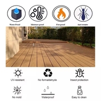 Planche de terrasse en composite bois-plastique de conception moderne, imperméable, pour l'extérieur, compatible avec les sols Trex, avec revêtement WPC
