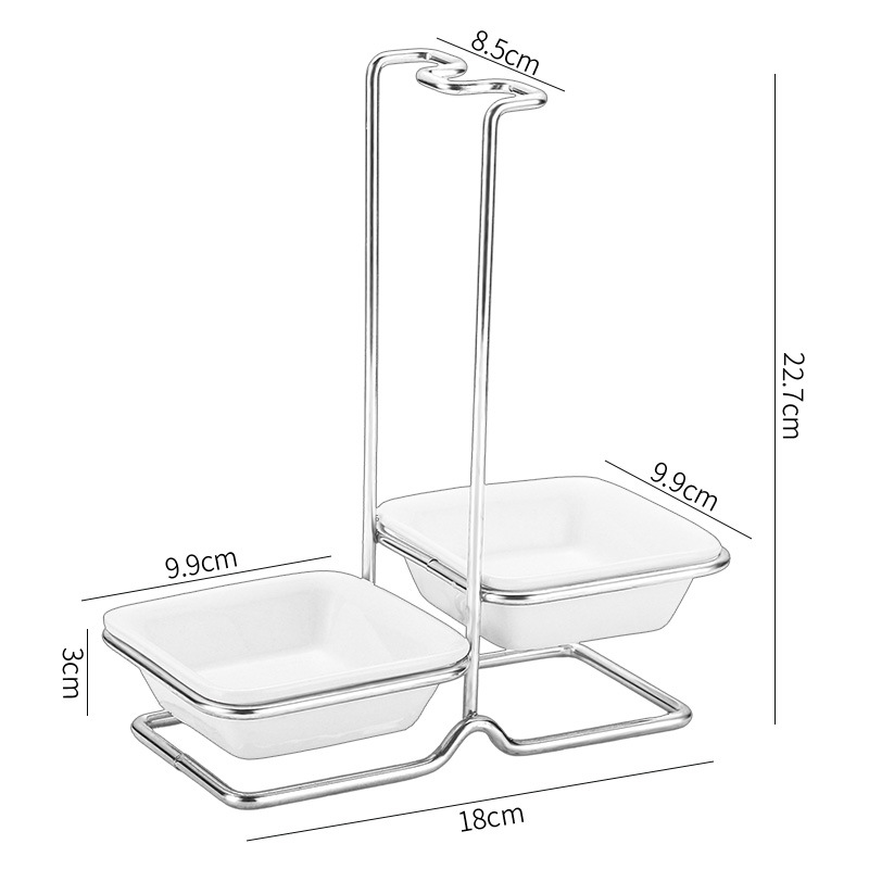 Silver Double-Grid Bracket