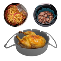 Prix de gros pour friteuse 1L 2L Panier en silicone pour friteuse Clips à main en silicone Ensemble d'accessoires réutilisables pour friteuse