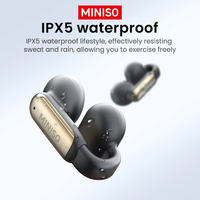 Casque de jeu sans fil Miniso X36 avec BT5.4 pour Bluetooth 360 son panoramique ENC HD appel Clip d'oreille en veille Super longue