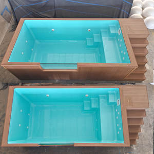 Piscina comercial al aire libre sobre el suelo, piscina de fibra de vidrio en contenedor, equipo de masaje y accesorios para spa en venta - Product Image 4