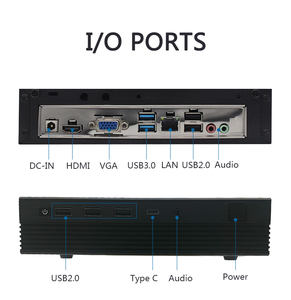 Mini pcs Core I7 4600U Barebone PC hiển thị kép 12V Linux wins10 Mini <span class=keywords><strong>RAM</strong></span> SSD Máy tính để bàn chơi game máy tính Mini PC - Product Image 2
