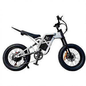 Bicicleta eléctrica de montaña de 20*4 pulgadas con cuadro de aluminio de suspensión completa y frenos de disco hidráulicos dobles, batería de litio de 60V 25AH - Product Image 4