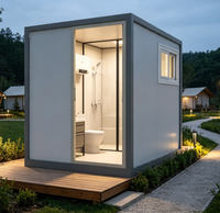 Module de salle de bain intégré préfabriqué avec toilettes et douche pour site de villégiature