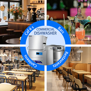 Lavavajillas Comercial Tipo Campana, Equipo de Cocina Industrial Automático de Alta Eficiencia con Certificación CE, Superventas - Product Image 2
