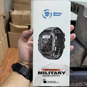 Smartwatch Alan C28 con Logo Personalizzato - Display AMOLED, Ricarica Wireless, SOS, Impermeabile IP68, Cassa in Lega, Cinturino in Gomma, Touch Screen - Product Image 1