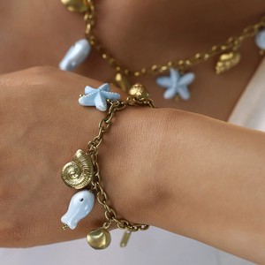 <span class=keywords><strong>Collana</strong></span> Estiva Impermeabile con Ciondolo a <span class=keywords><strong>Stella</strong></span> <span class=keywords><strong>Marina</strong></span> e Conchiglia in Acciaio Inossidabile, Stile Oceano Fai-da-te, per la Spiaggia - Product Image 2