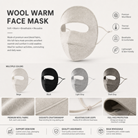 Masque facial thermique en soie, doublure en soie, haute qualité, style coréen, coupe-vent, sports de plein air, ski, escalade, vente en gros, personnalisé