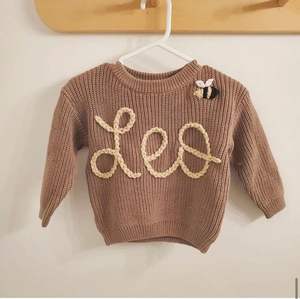 Personalizado Unisex Baby Knit Sweater Custom Knit Infantil Jumper Toddler Hand Made Sweater Outono Inverno Pullover 2025 - Product Image 1