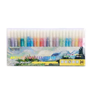أقلام تلوين صديقة للبيئة من SHANDS أقلام أكريليك سحرية مجموعة أقلام رسم