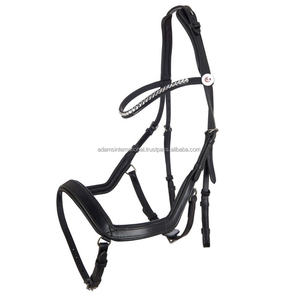 Brida anatómica de calidad superior para caballo, cuero de alta calidad, logotipo personalizado, costura elegante, banda decorativa para cejas para ecuestre - Product Image 1