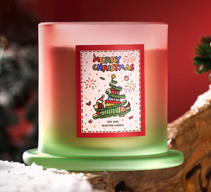 LANJO Christmas Bell Jar Scented Candle Handmade <b>Soy</b> <b>Wax</b>, Christmas Gift & Wedding Favor Ambience Candle Lamp - Product Image 5