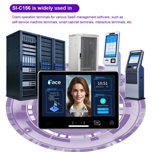 Panel de Control de Acceso con Reconocimiento Facial Android de 15.6 Pulgadas con Doble Cámara y Verificación de Vida Real para Sala de Servidores, Gabinete Inteligente - Product Image 4