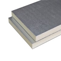 Panneau de conduit d'air pré-isolé PIR 20mm conduit PID avec panneau de conduit en mousse rigide lisse et gaufré en feuille d'aluminium pour système HVAC