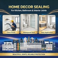 JUNBOM 951 Mastic silicone neutre pour fenêtres et portes, excellente adhérence, thixotropie optimale pour l'installation de vitrages