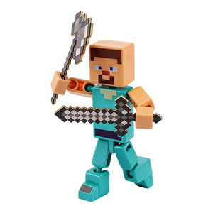 Nouvel ensemble de figurines de construction en plastique My <span class=keywords><strong>MC</strong></span> World, jouets éducatifs DIY avec armes et articles décoratifs, vente en gros de jouets DIY - Product Image 1