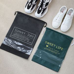 Sac de voyage en gros pour chaussures, sac de rangement pour chaussures, sacs anti-poussière en tissu non tissé avec cordon de serrage pour la maison - Product Image 5