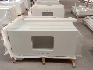 Goldtop OEM/ODM progetto personalizzato controsoffitto cucina in pietra di <span class=keywords><strong>quarzo</strong></span> vanità piano in marmo artificiale controsoffitti in <span class=keywords><strong>quarzo</strong></span> <span class=keywords><strong>per</strong></span> cucine - Product Image 3