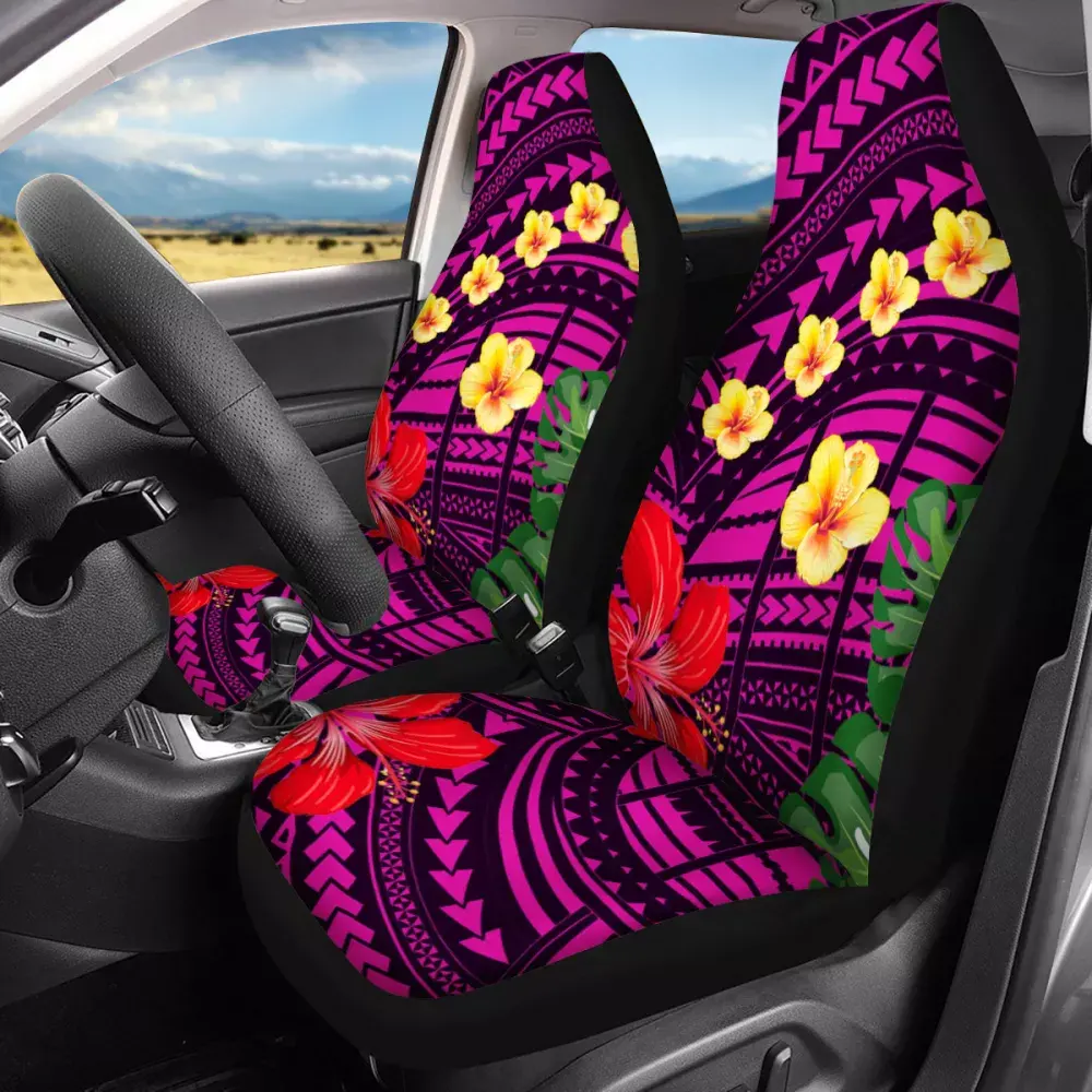 Samoa Waterdichte Auto Stoelhoezen Polynesische Hawaiian Print Unieke Designer Custom Auto Bekleding Universele Auto Seat Cover