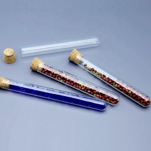 Tubo de ensayo de fondo redondo de vidrio de borosilicato Tiandi Lab 18*180mm con corcho - Product Image 1