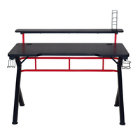 Bureau d'ordinateur sur pied, bureau, bureau, table d'étude, bureau de jeu avec lumières rvb, nouveau, grands Lots