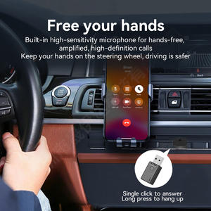 <span class=keywords><strong>Adaptador</strong></span> USB BT <span class=keywords><strong>5</strong></span>.4 de 3.<span class=keywords><strong>5</strong></span> mm Auxiliar Inalámbrico de Música Estéreo <span class=keywords><strong>para</strong></span> Automóvil y <span class=keywords><strong>PC</strong></span>, Receptor de Audio Inalámbrico de Salida Dual con Micrófono - Product Image 2