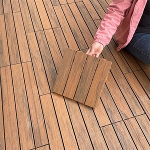 Tablero de <span class=keywords><strong>terraza</strong></span> Patio Jardín Híbrido Enclavamiento WPC Azulejos de suelo de cubierta compuesta al aire libre - Product Image 2