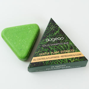 Savon solide pour cheveux aux herbes naturelles OEM/ODM, en forme de triangle, à l'huile d'Usman, pour éliminer les pellicules et prévenir la chute des cheveux. - Product Image 6