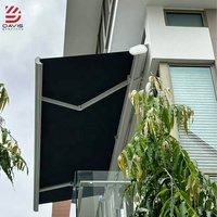 Système de pergola en aluminium robuste avec persiennes réglables-Toit rétractable motorisé pour jardin/patio/balcon