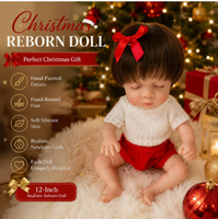 Poupée Bébé Prématuré Reborn en Silicone Solide, Cheveux Implantés, Peau Peinte à la Main, Texture 3D Réaliste, Jouet de Simulation